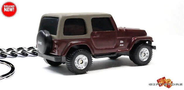 🎁 🍁 🇺🇸 RARE KEYCHAIN BROWN TAN JEEP WRANGLER CUSTOM Ltd Ed.💕GREAT GIF💕🎄🎁 - Image 2 of 4