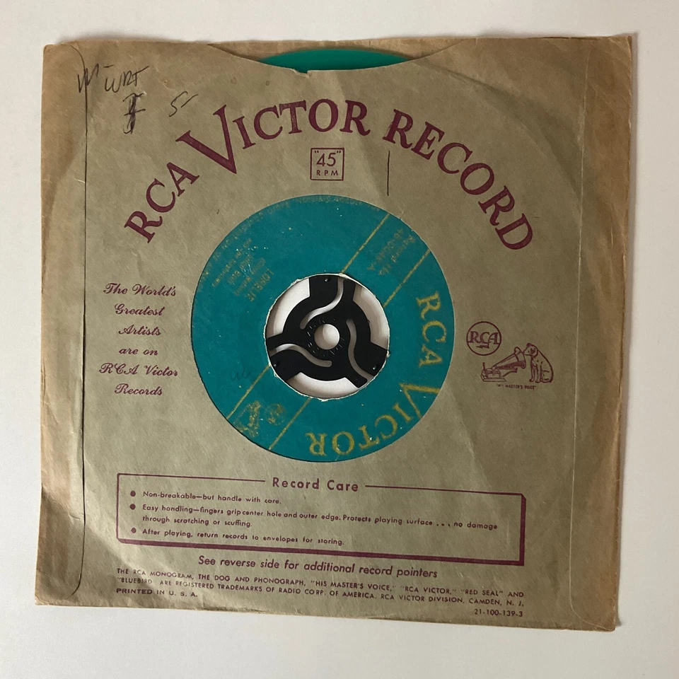 Elton Britt - Lorelei / Rainbow 7" Green Vinyl VG Country RCA Victor 48-0049 - Image 3 of 4