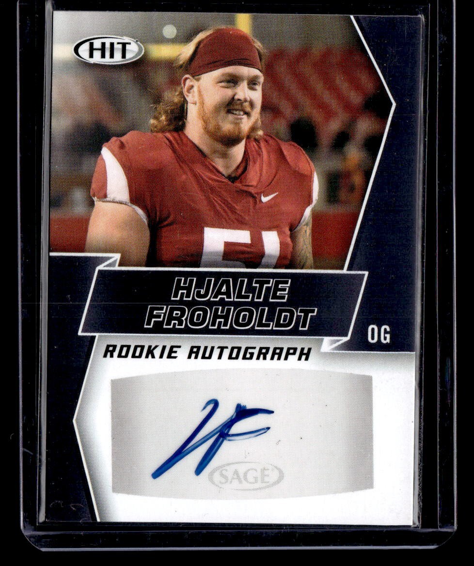 2019 Sage Hit Premier Draft RCAuto Black * Hjalte Froholdt * Card