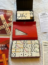 Dominoes 2 Sets & 2 Books With Directions Double 6 set of 28 How to Play Better