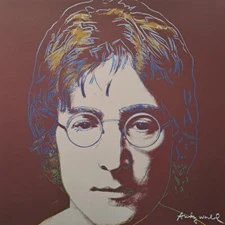 1980s Andy Warhol Signed Limited Edition Lithograph - John Lennon (The Beatles)