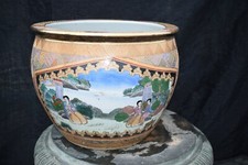 Porzellan Fishbowl-China, Frauen im Palastgarten, Innendekor, Bodemarke, &Oslash;39cm