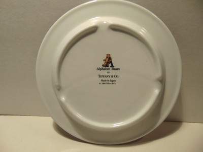 Tiffany & Co. child's porcelain Alphabet Bears ABC plate | eBay