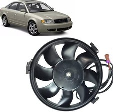 Engine Radiator Cooling Fan Assembly Fit for Volkswagen Passat Black 12V Radiat
