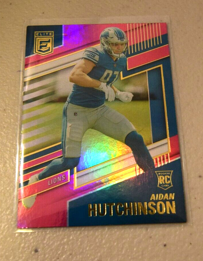 2022 Panini - Donruss Elite - Aidan Hutchinson Pink Parallel RC #136