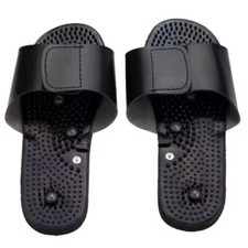 1 Pair Foot Sole Acupoint Vibration Magnetic Home Use Electric Massage Shoes US