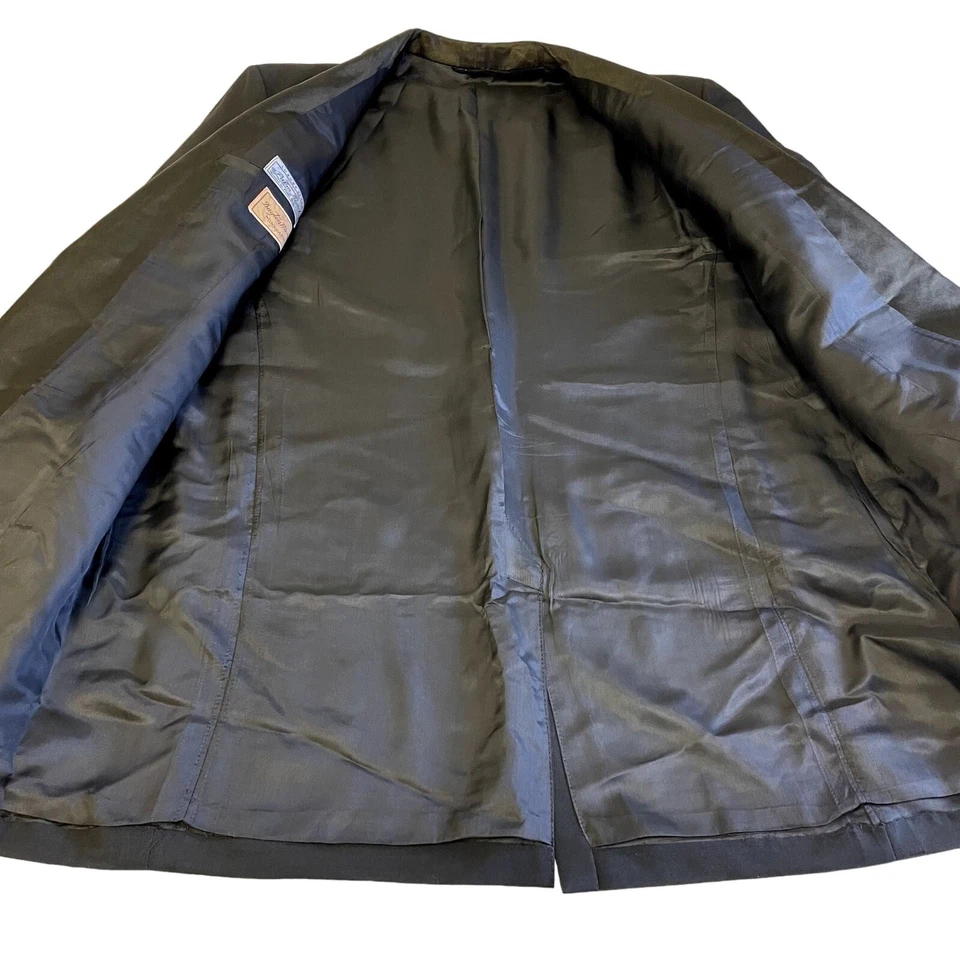 Vtg 50's Palm Beach Black ROCKABILLY Tuxedo FORMAL Jacket SHAWL COLLAR Tux PROM - Image 4 of 4