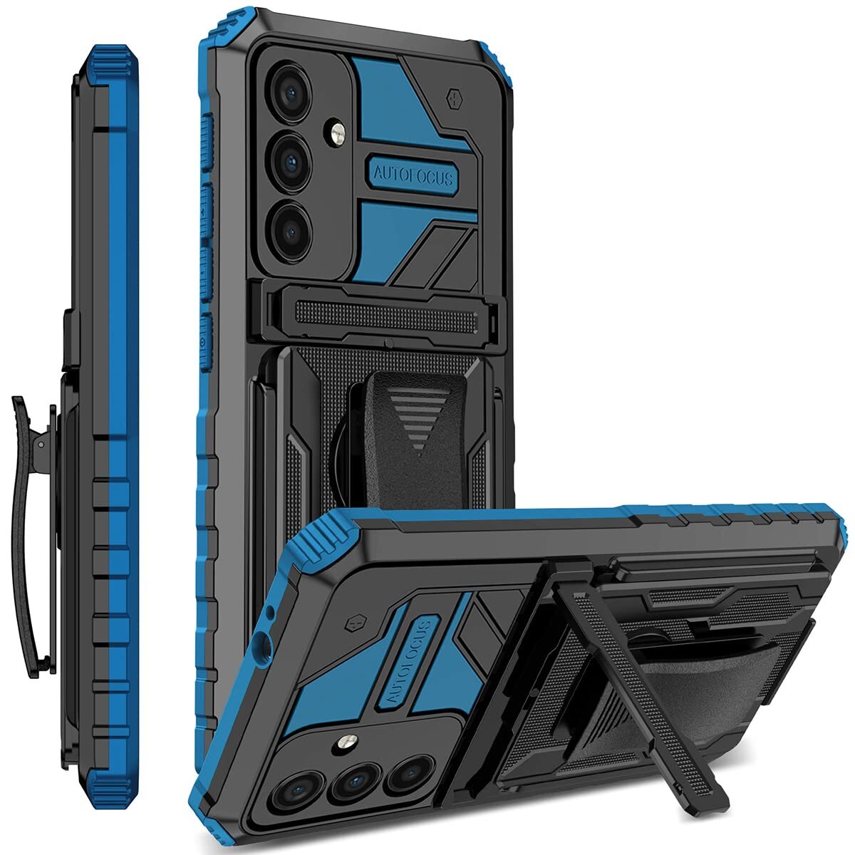 CCSamll for Samsung Galaxy A14 5G Case with Belt Clip Holster, Military Grade...