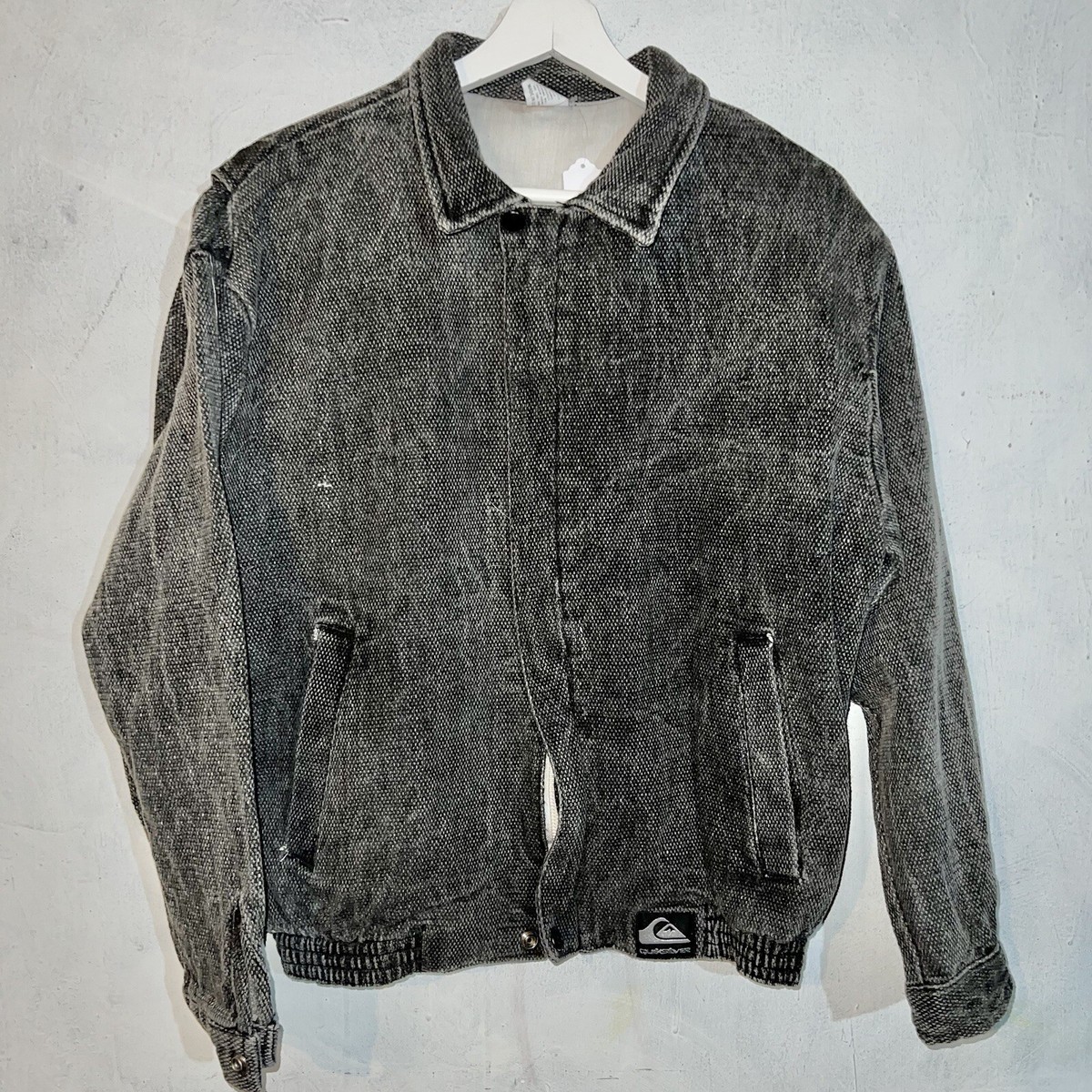 Vintage Quiksilver Canvas Surf Wear Jacket Zip Up