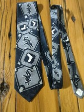 Vintage Chicago White Sox 1994 MLB Baseball Made in USA Polyester Men's Neck Tie