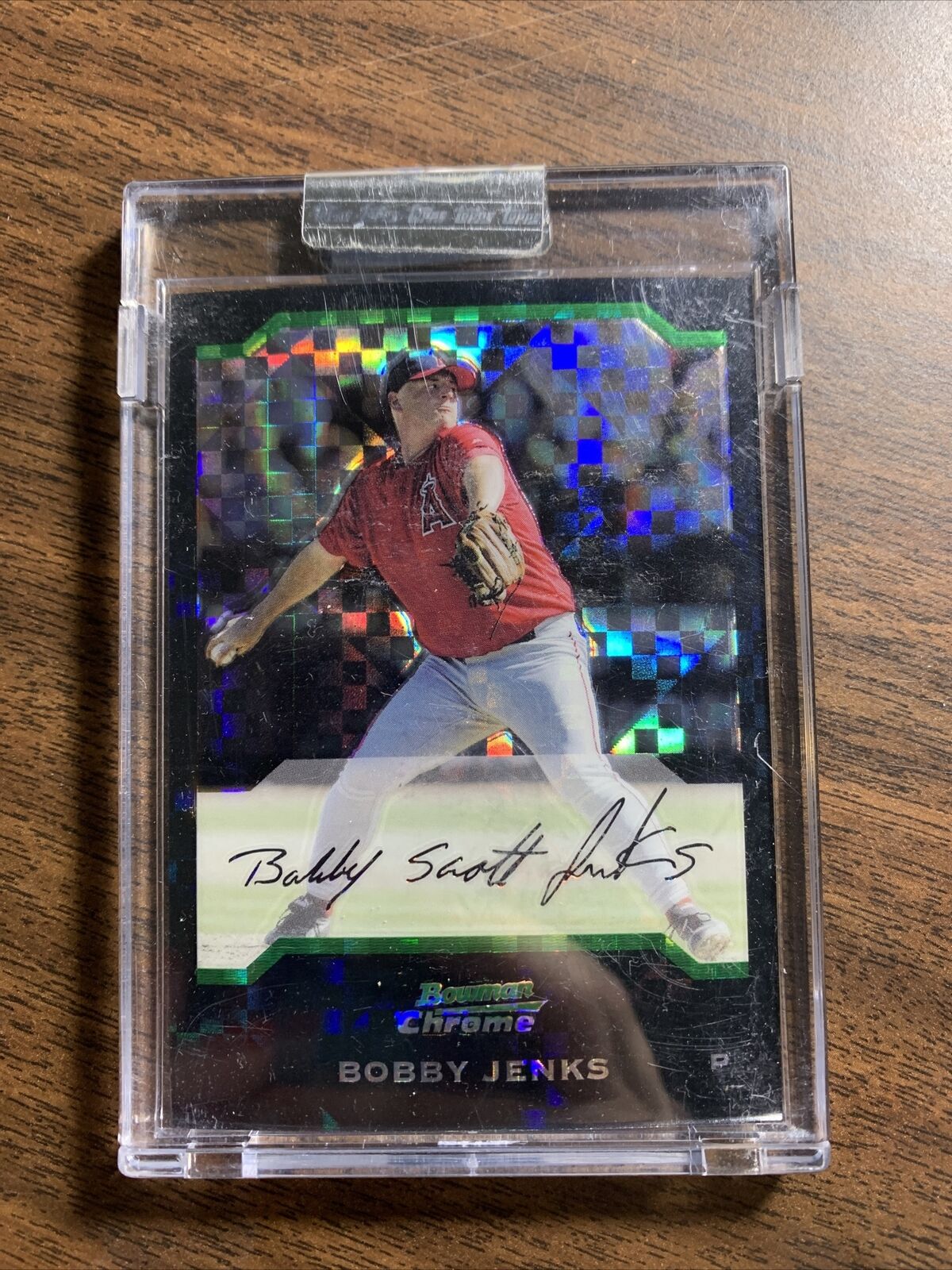 2004 Bowman Chrome Uncirculated Bobby Jenks 41/172 Green Refractor