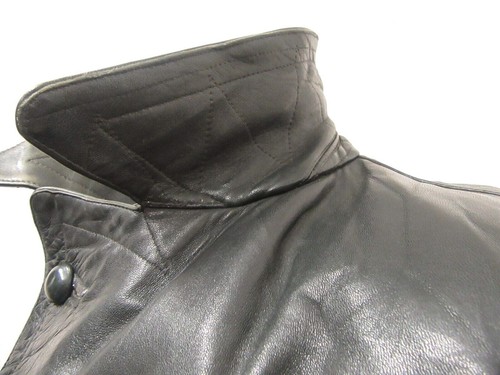 VINTAGE WW2 GERMAN MOTORCYCLE LEATHER DISPATCH RIDERS TRENCH COAT JACKET SIZE M - Picture 5 of 22