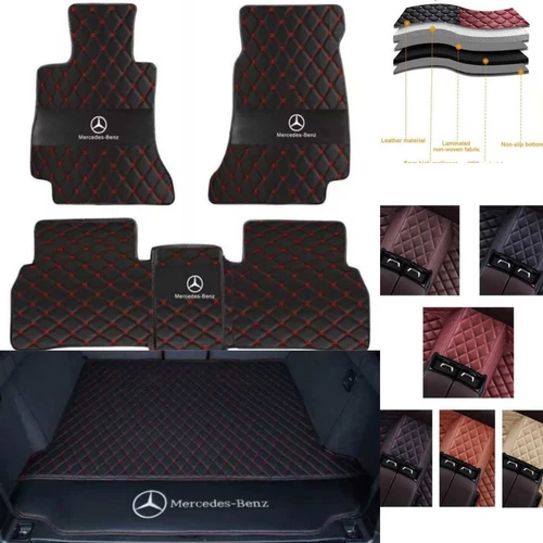 For Mercedes-Benz 1995-2025 All Models Custom Car Floor Mats Carpets Waterproof - Bild 6 von 42