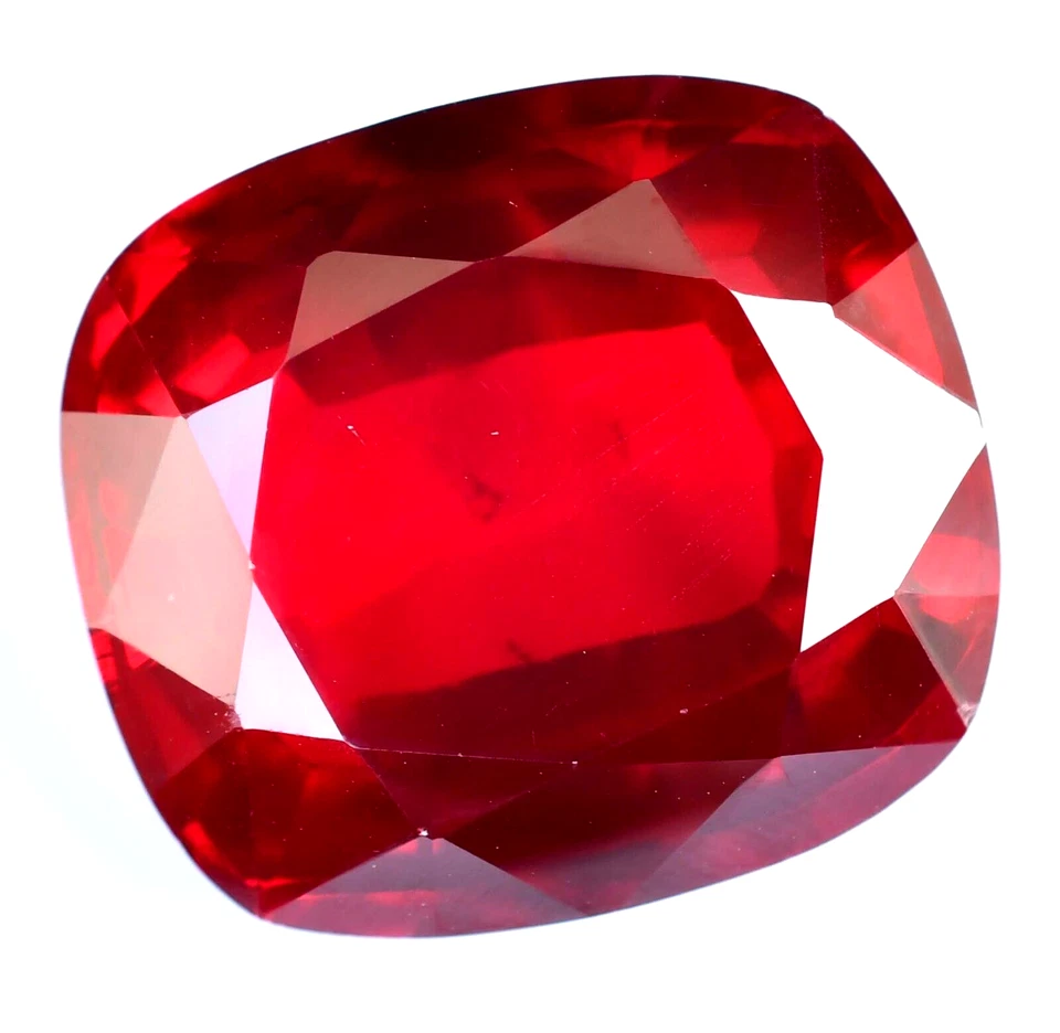 83.20 Ct Natural Mozambique Blood Red Ruby Certified Stunning Cushion Gemstone - Image 3 of 4