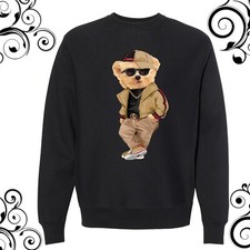 Beautiful teddy bear sweatshirt, USA teddy bear sweatshirt, teddy bear style tee