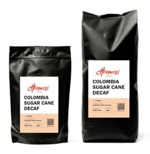 Drum Roasted 100% Colombia Sugar Cane Decaf Coffee Beans / Ground Retail