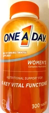 One A Day Women's Complete Multivitamin/Multimineral 300 Tablets EXP 11/2026