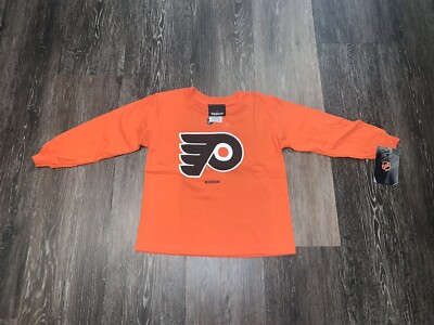 Youth Reebok NHL Hockey Philadelphia Flyers Orange Aquisition Cotton Shirt 4T