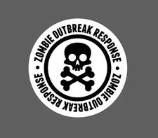 Zombie Outbreak Response Sticker Waterproof