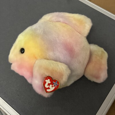 Vintage TY Beanie Buddies Collection Coral The Rainbow Fish 2000 11 Zoll