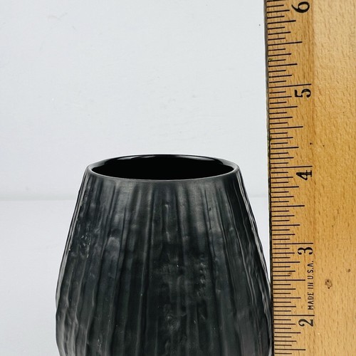 Jarrón de colección ROSENTHAL Studio Line porcelana negra negro Martin Freyer Alemania Occidental - Imagen 9 de 14