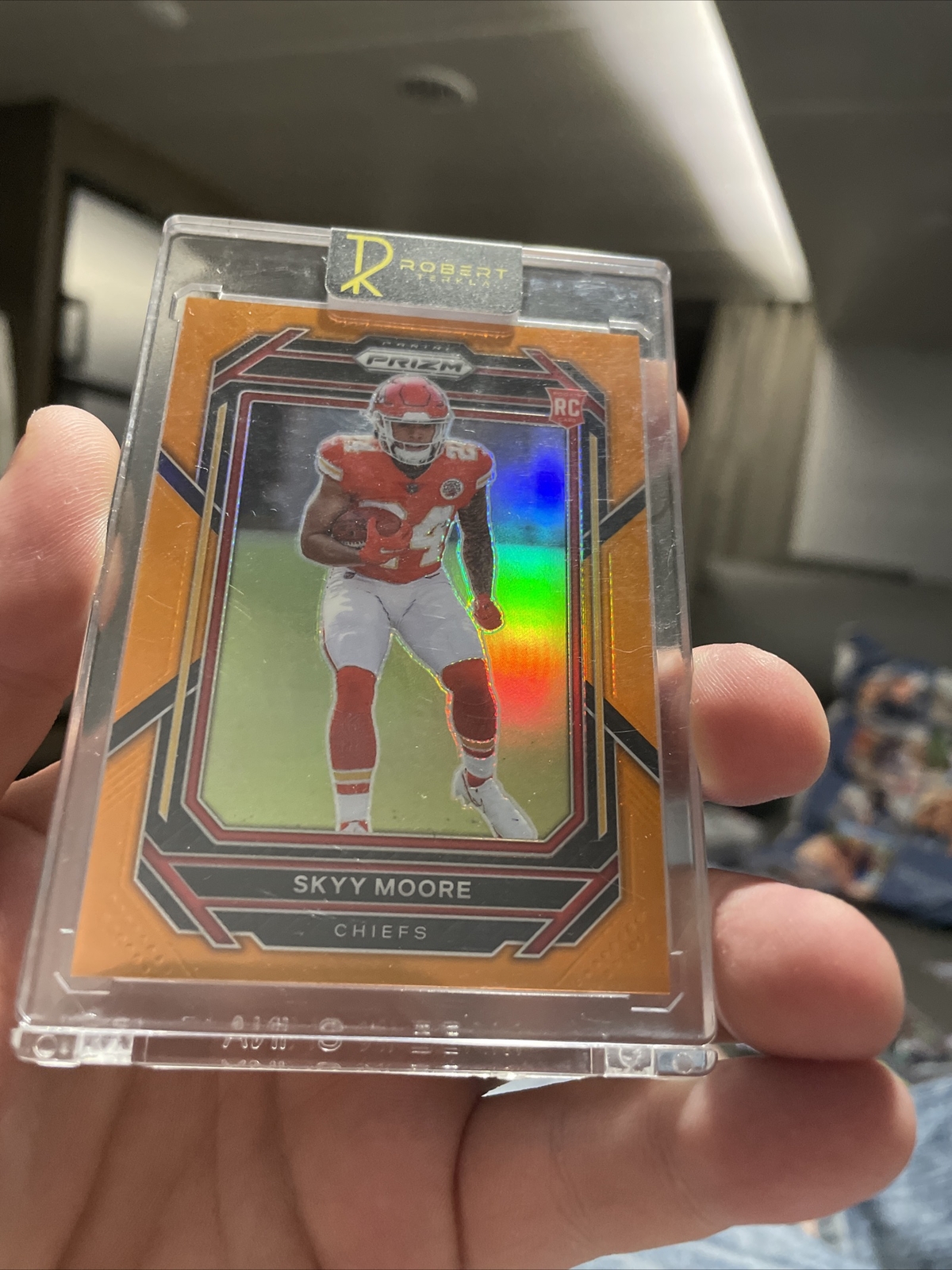 2022 Panini Orange Prizm #331 Skyy Moore Kansas City Chiefs RC Rookie /249
