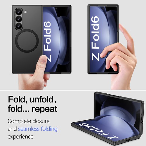For Samsung Galaxy Z Fold 6 Hinge/Screen Shockproof Protective Magnetic Case US - Photo 13 sur 46