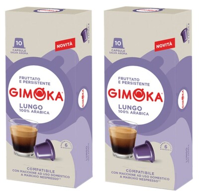 GIMOKA Nespresso Lungo Capsules BOX 2 x 10 capsules - 20 pods