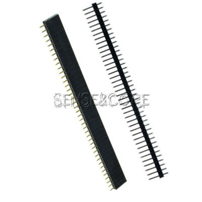 10PCS Male&Female Single Row Strip PCB Connector 40pin 2.54mm Header Socket