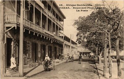 CPA AK SENEGAL-46. Dakar-Boulevard Pinel Laprade-La Poste (331207)