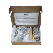 Image of Crystals for Love Gift Set | Crystal & Smudge Kit