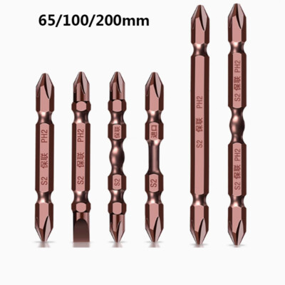 Magnetische Doppel Ended Phillips Schraubendreher Bit tool 65-200MM Hex Shank S2