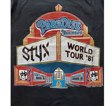 STYX MINT Paradise Theatre Live Tour 1981 T Shirt Full Size S-5XL