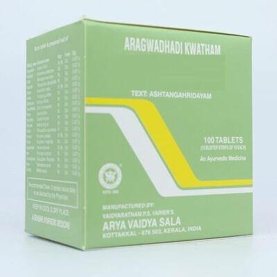 Kottakkal Aragvadhadi Kwatham 100 Tablets support skin health itching