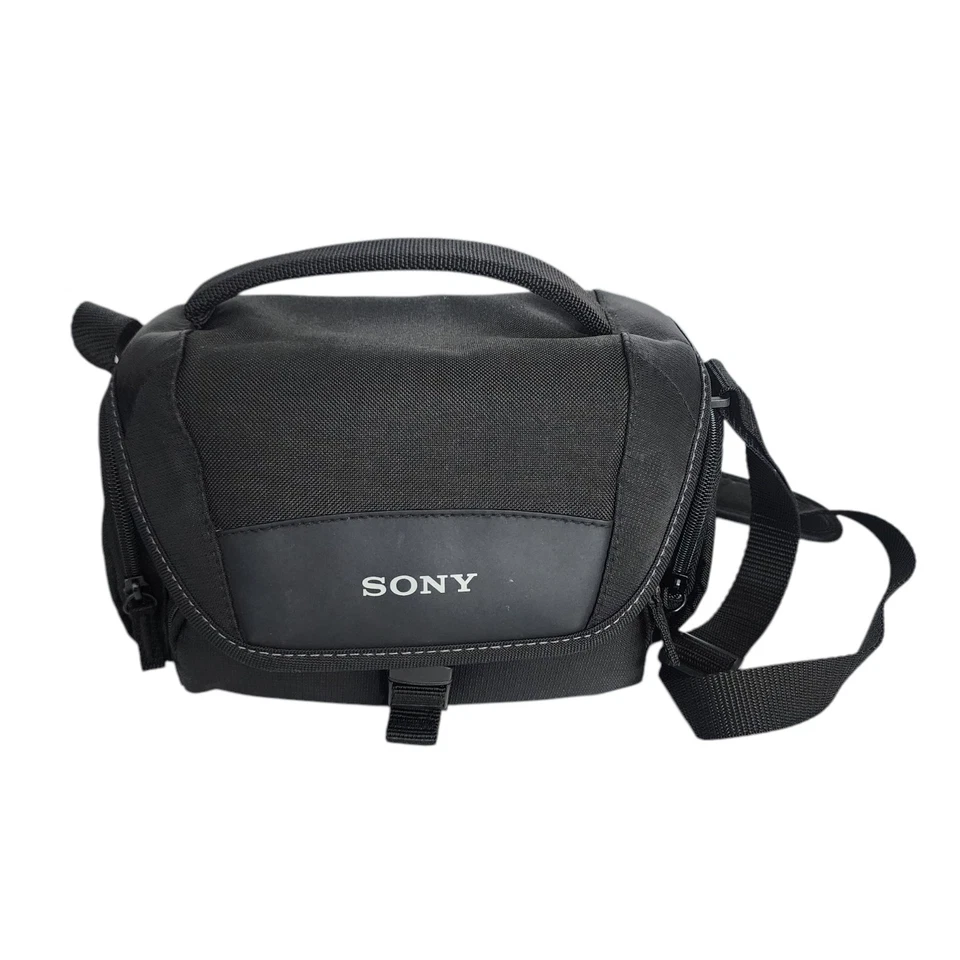 Estuche de transporte suave para videocámara y cámara Sony LCS-U21 - negro bolsillos adicionales Foto 2 de 4