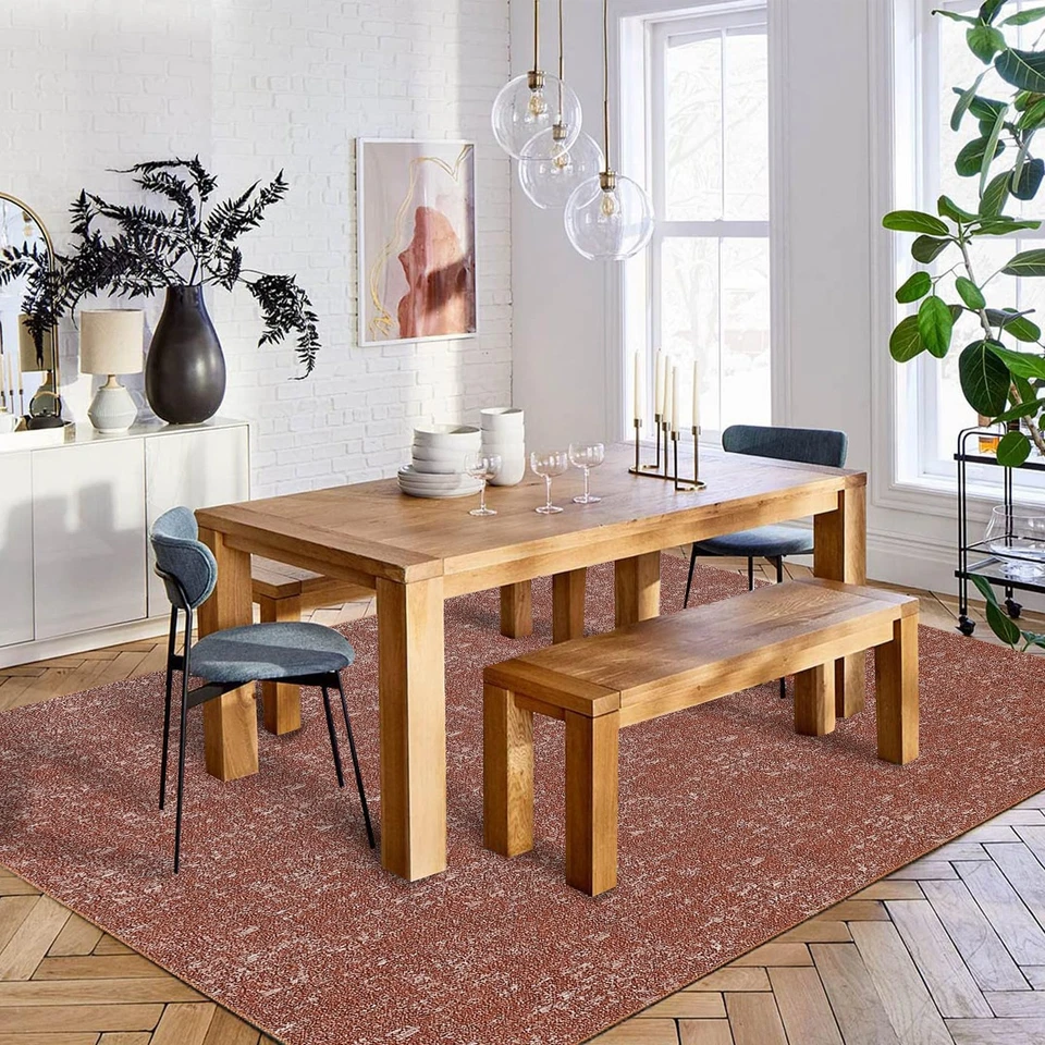 Washable Rugs 8x10 Area Rug Living Room Rug Modern Non Slip Rug Contemporary ... - Image 2 of 4