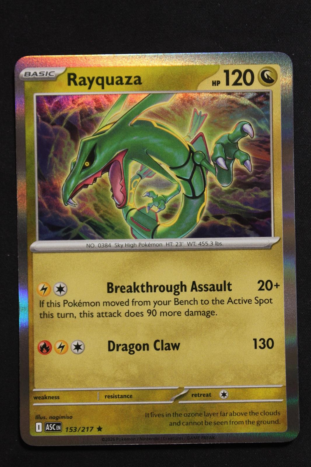 Pokemon Rayquaza R NM - ME: Ascended Heroes 153/217