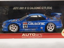 AUTOart 1/18 Calsonic GTR R34 2001JGTC Diecast Model Car 1:18