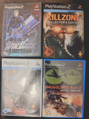 PS2 Spiele Soccom2 Winback Killzone Smugglers Run2 Playstation