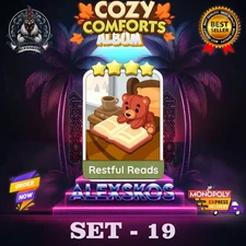 RESTFUL READS ⭐️ MONO_POLY_MO_-GO 4 STARS STICKERS CARDS ⚡️FAST SEND ⚡