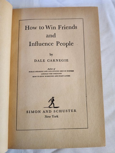 "How to Win Friends and Influence People" by Dale Carnegie - 84th Printing, 1936 - Picture 5 of 6