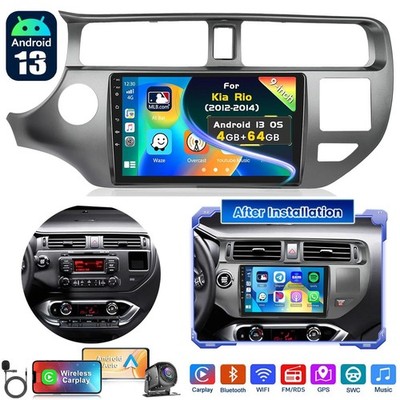 4+64G Quad Core 9'' Android Radio GPS Navi WiFi Car Player For 2012-2014 Kia Rio