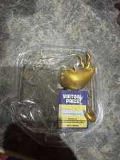 Neopets Phatmojo Gold Aisha Secret Rare Chase Figure w/Unused Virtual Prize Code