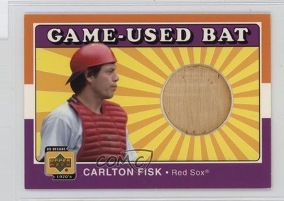 2001 Upper Deck Decade 1970's Game-Used Bats Carlton Fisk #B-CF HOF 4at