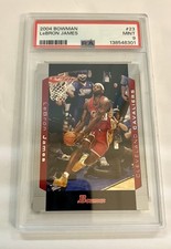 2004 Bowman LeBron James #23 Cavaliers PSA 9 Mint