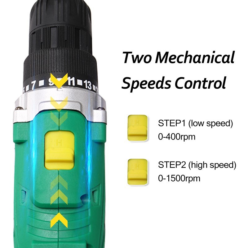 Portable 12V Cordless Drill Set with Charger & Accessories Kit for Home Repair