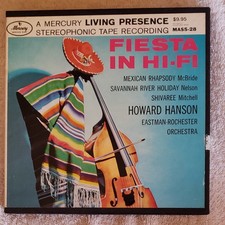 Fiesta In HI-FI Howard Hanson Orchest 2 TRACK Mercury Stereo Reel Tape 7 1/2 ips
