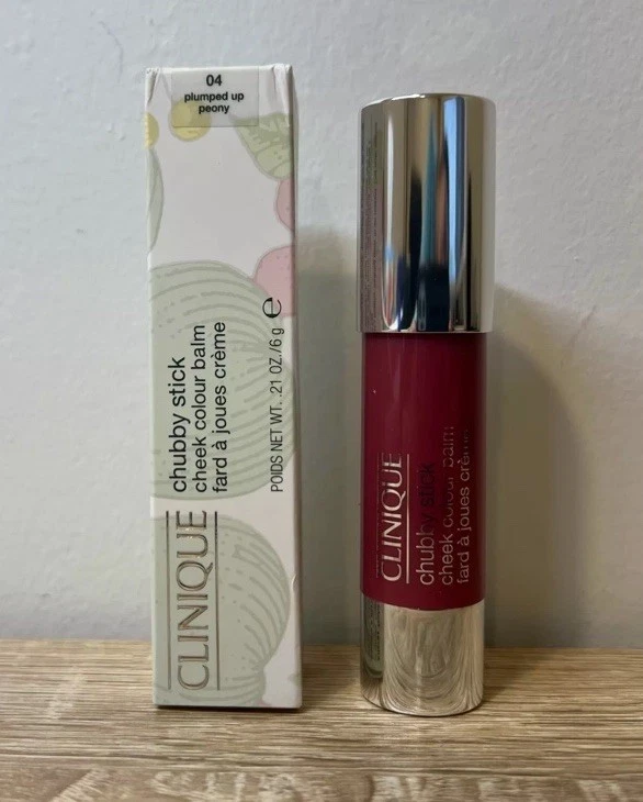 Bálsamo Clinique Chubby Stick color mejilla 04 en peonía rellenada - ¡Nuevo en caja envío gratuito!! Foto 2 de 4