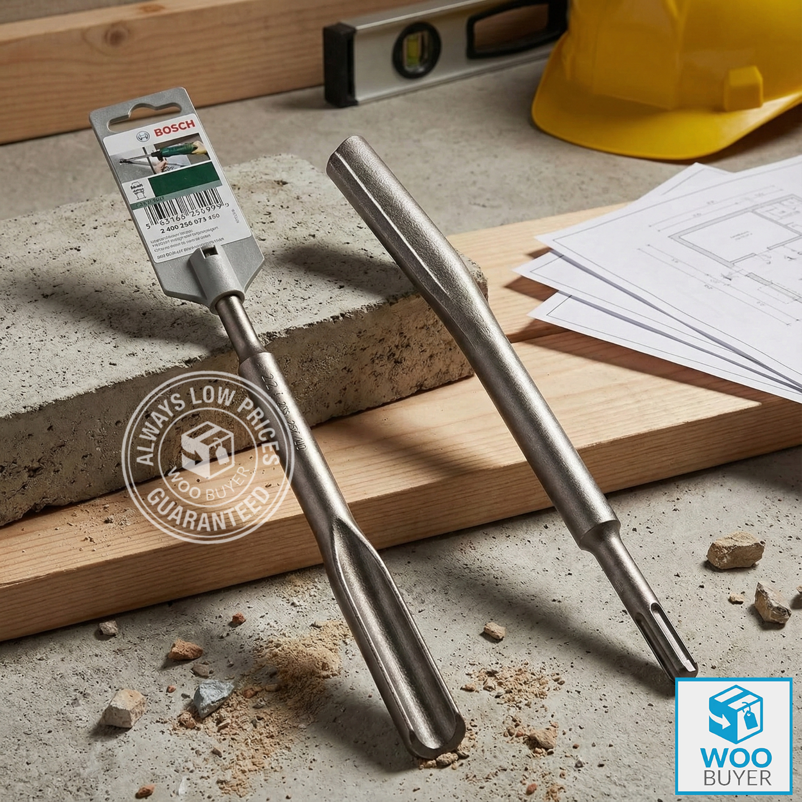 Bosch 22 x 250mm SDS-Plus Gouging Chisel - 2609255572