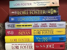 Lori Foster 7 Book Lot Secret Life Of Bryan Bruce Joe All Riled Up Fiction